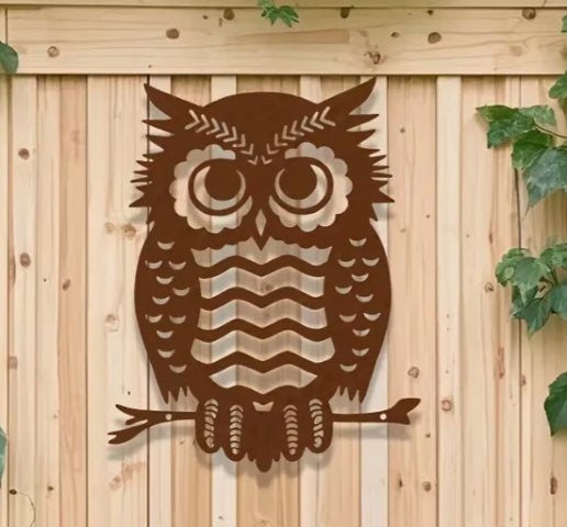 Boom/Muur decoratie Uil metaal, Ophalen of Verzenden, Nieuw