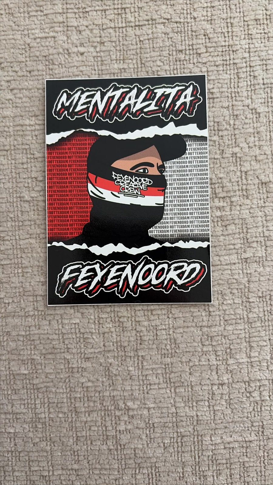 Feyenoord sticker, Ophalen of Verzenden, Zo goed als nieuw, Bedrijf of Vereniging