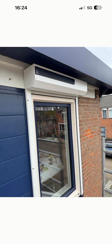 Verano solar rolluiken wit 2x, Ophalen, Minder dan 100 cm, Nieuw, Wit