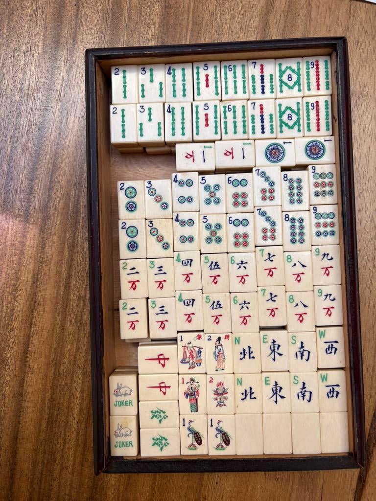 mahjong, Antiek en Kunst, Antiek | Speelgoed, Ophalen of Verzenden