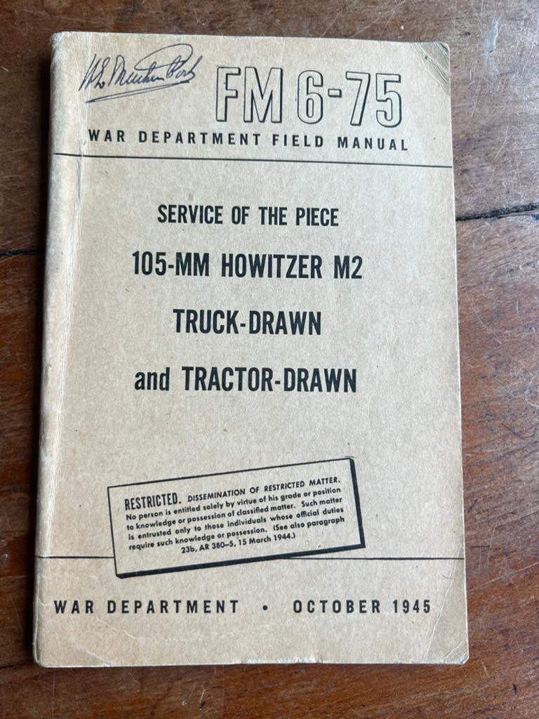 WO2 Amerikaans voorschrift 155 mm long Tom kanon 1945, Amerika, Ophalen of Verzenden, Boek of Tijdschrift