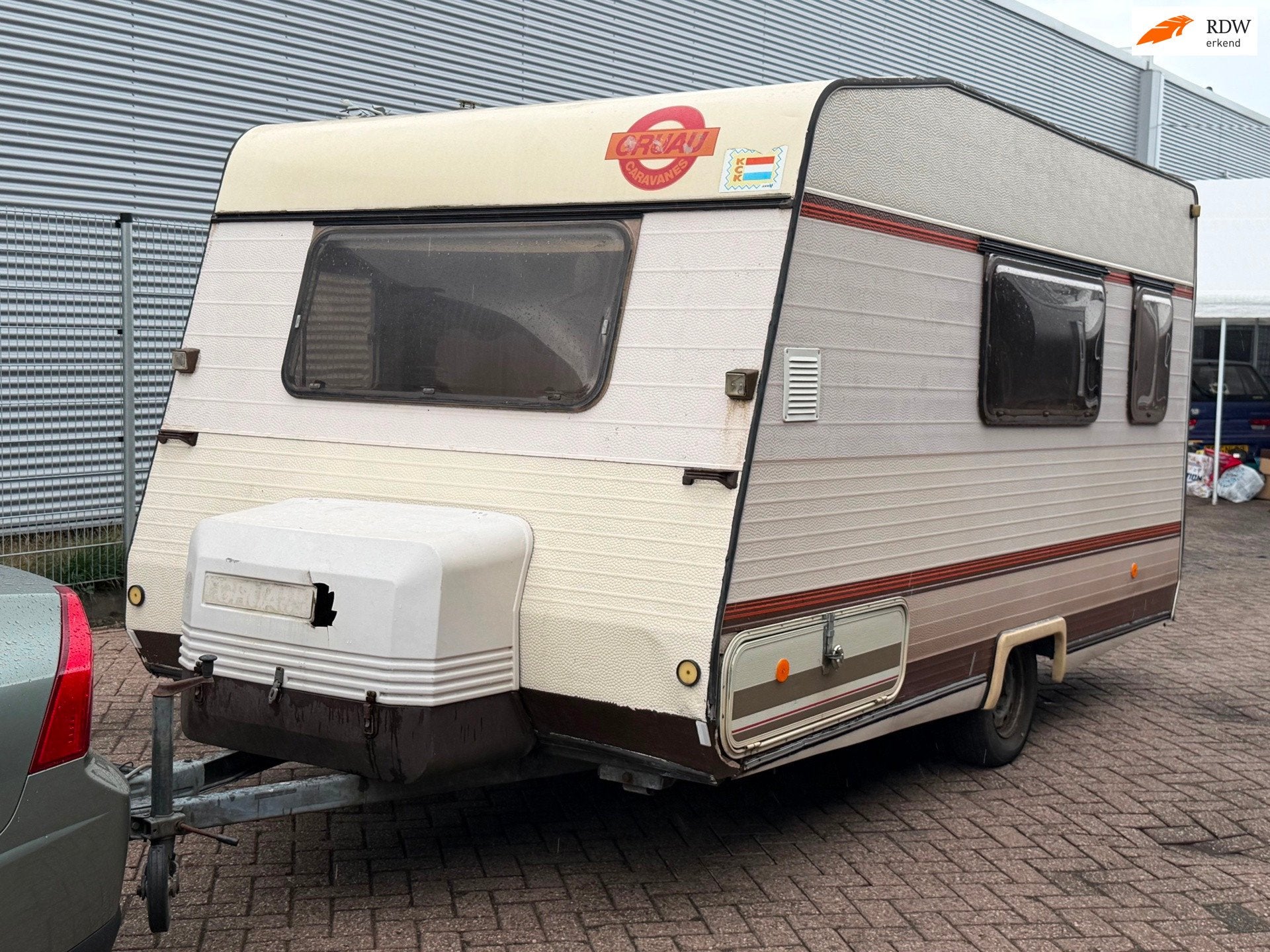 Gruau AO422S Retro Caravan met werk, Caravans en Kamperen, Overige merken, Bedrijf, Luifel, 500 - 750 kg