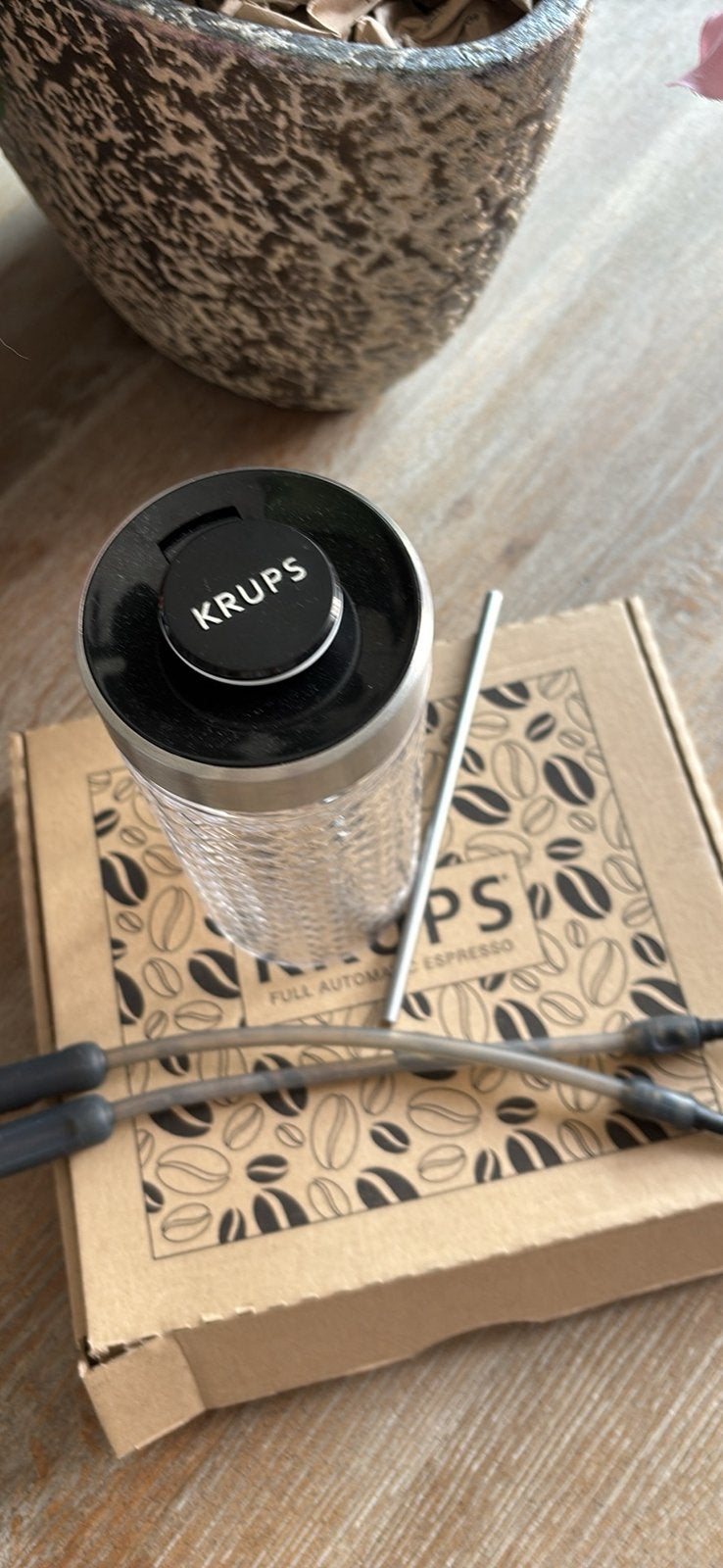 Krups Intuition Melkset, Witgoed en Apparatuur, Ophalen of Verzenden, Gebruikt, Espresso apparaat