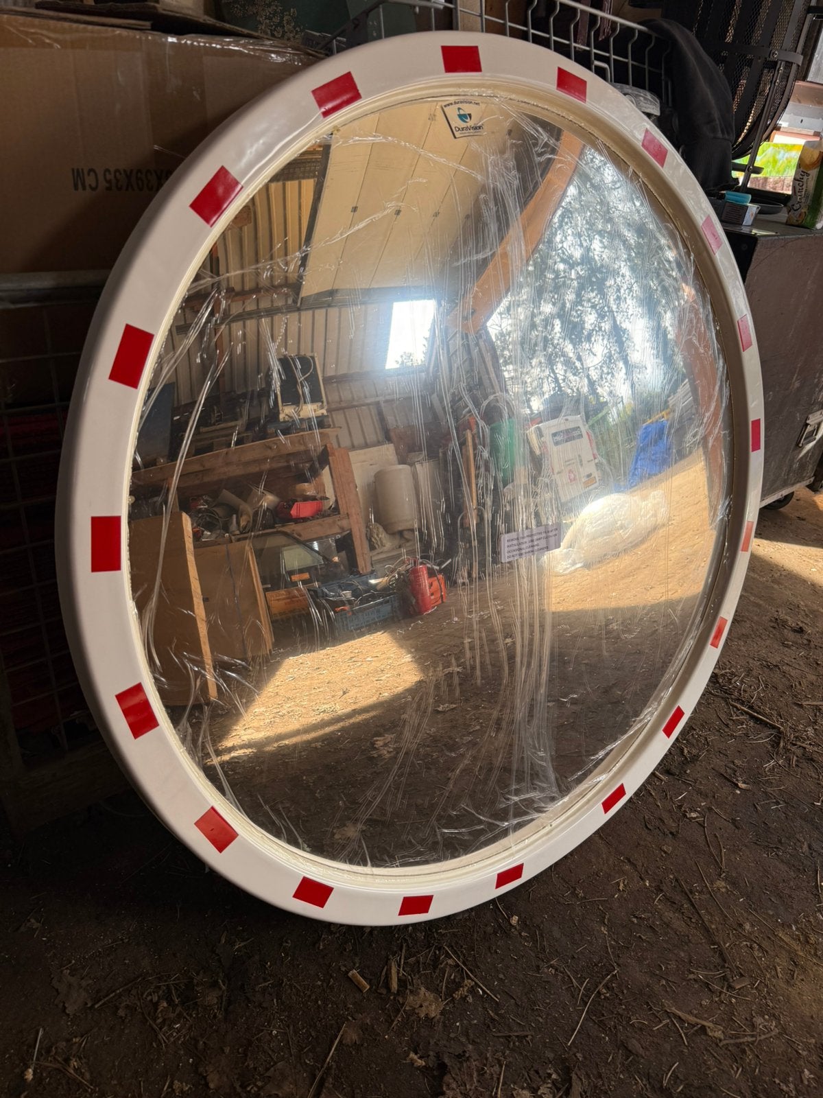 Nieuw veiligheidsspiegel/verkeersspiegel/bolspiegel - 100 cm, Ophalen, 100 tot 150 cm, Rond, Nieuw