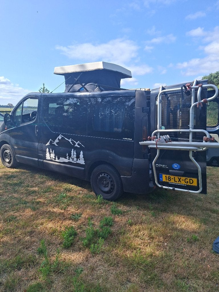 Opel Vivaro benzine 2.0 Camperbus(je) L1h1 2003 Blauw, Auto's, Opel, Voorwielaandrijving, 1998 cc, Stof, Vivaro