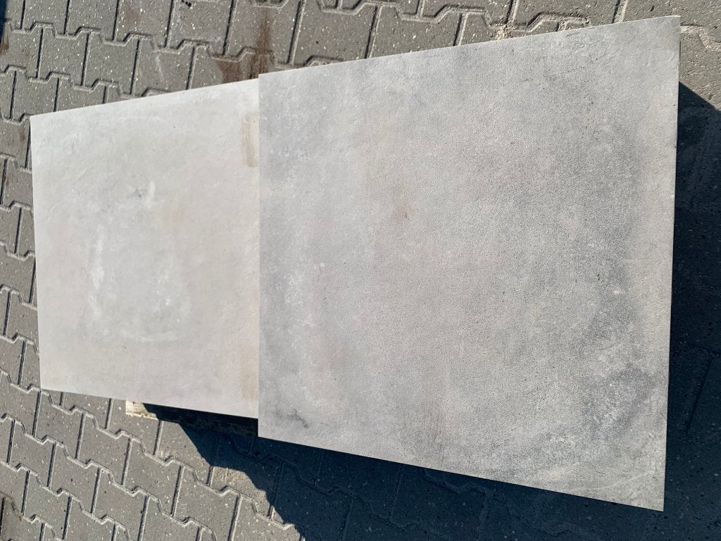 Terrastegel 60x60 keramiek op beton Greige - J&W 32, Tuin en Terras, Ophalen, Keramiek, Nieuw, Minder dan 5 m²