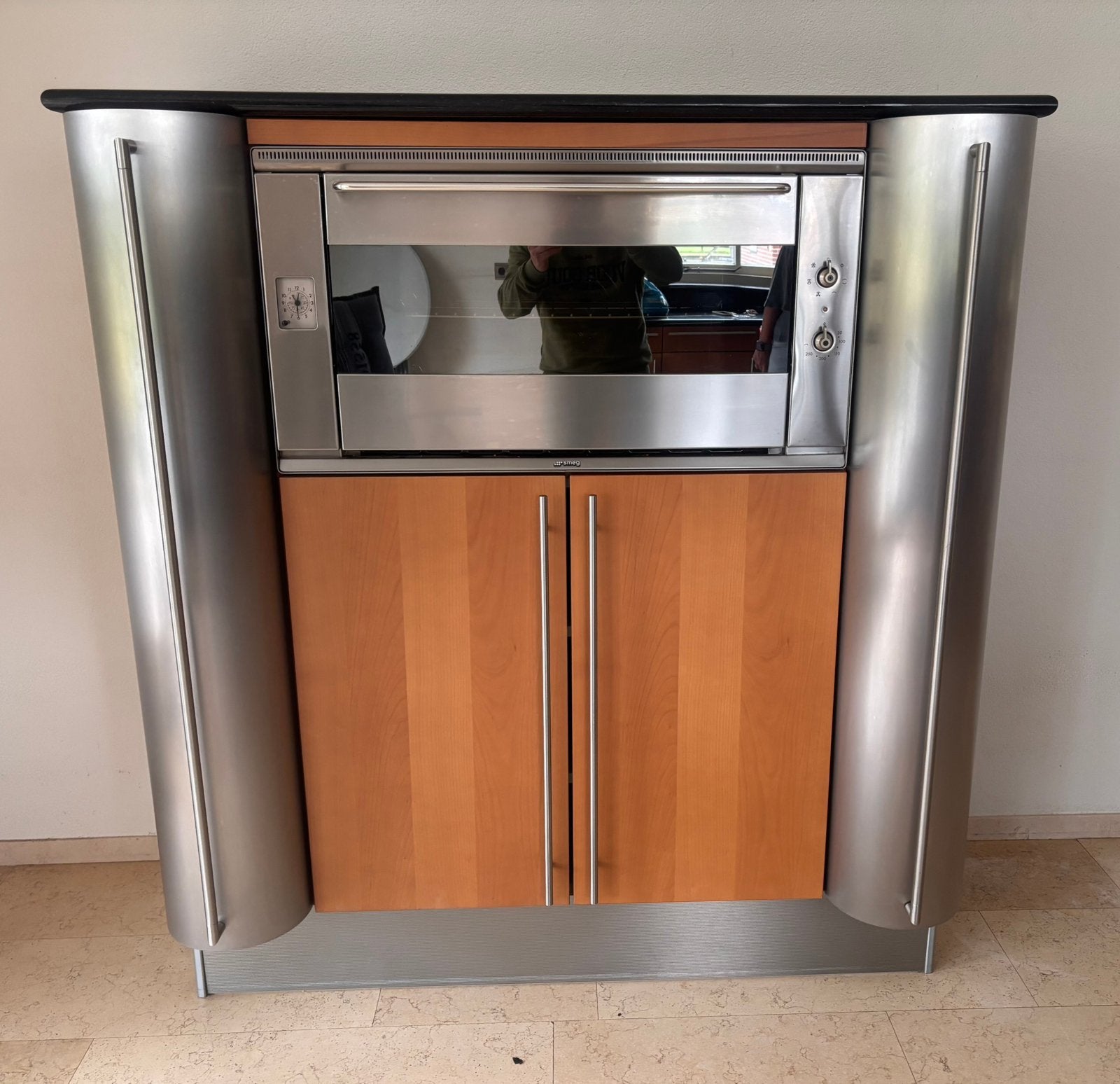 Combi oven met bijpassend meubel te koop!, Ophalen, Smeg, 60 cm of meer, Vrijstaand