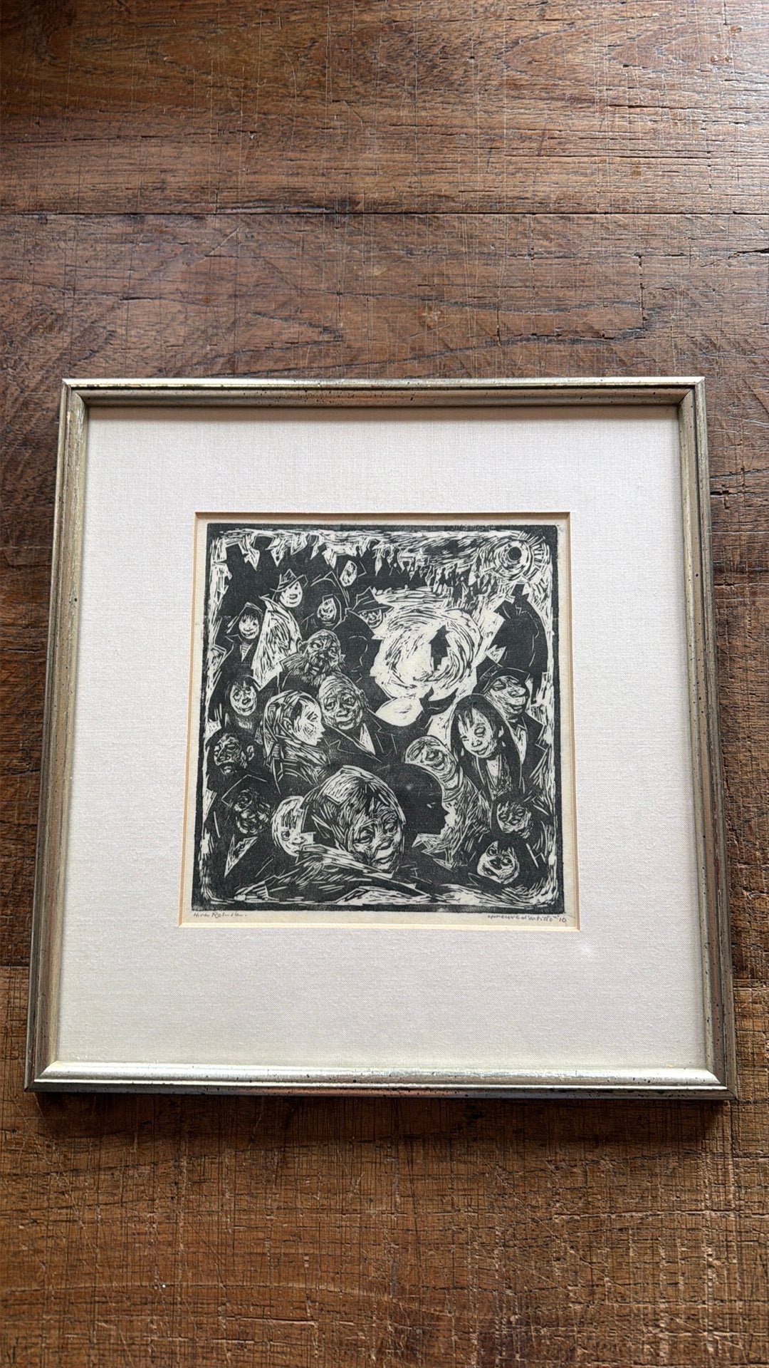 Oude houtsnede, Antiek en Kunst, Kunst | Etsen en Gravures, Ophalen of Verzenden