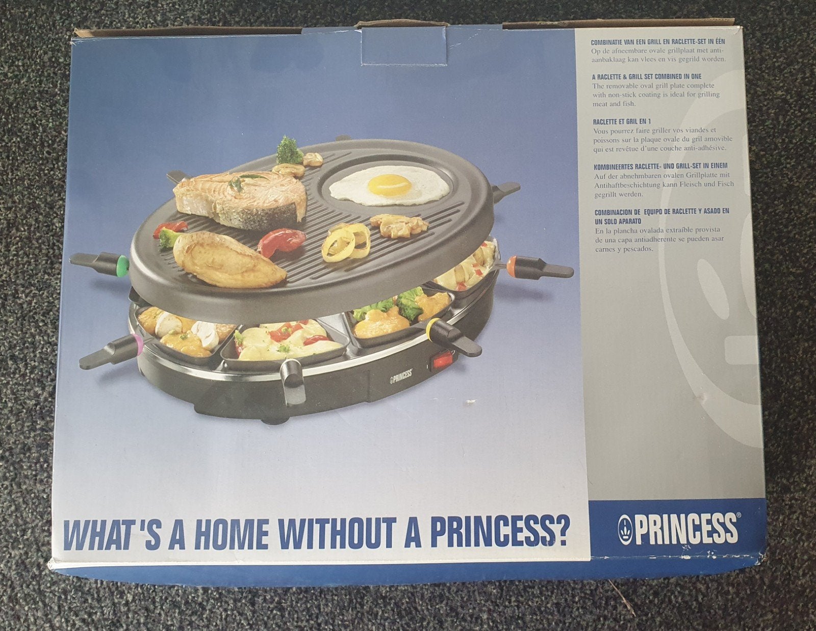 Princess Raclette & Grill set, gourmetstel nieuw in doos, Ophalen, Nieuw, 8 personen of meer