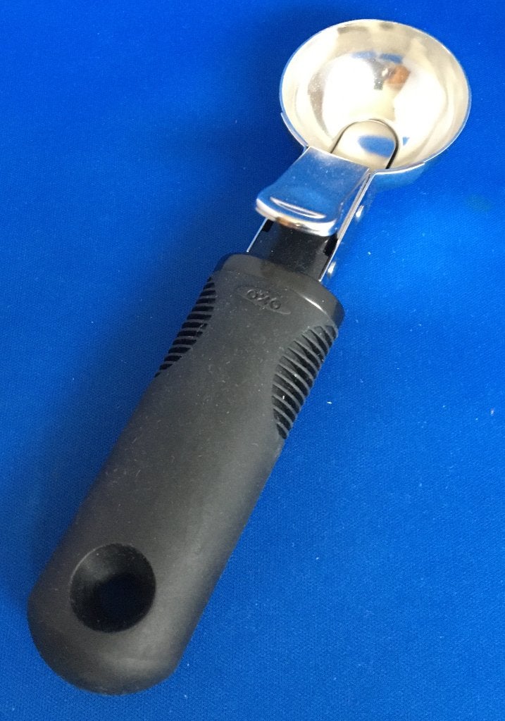 OXO Good Grips Ijs schep met drukknop, Overige typen, Ophalen of Verzenden, Zo goed als nieuw