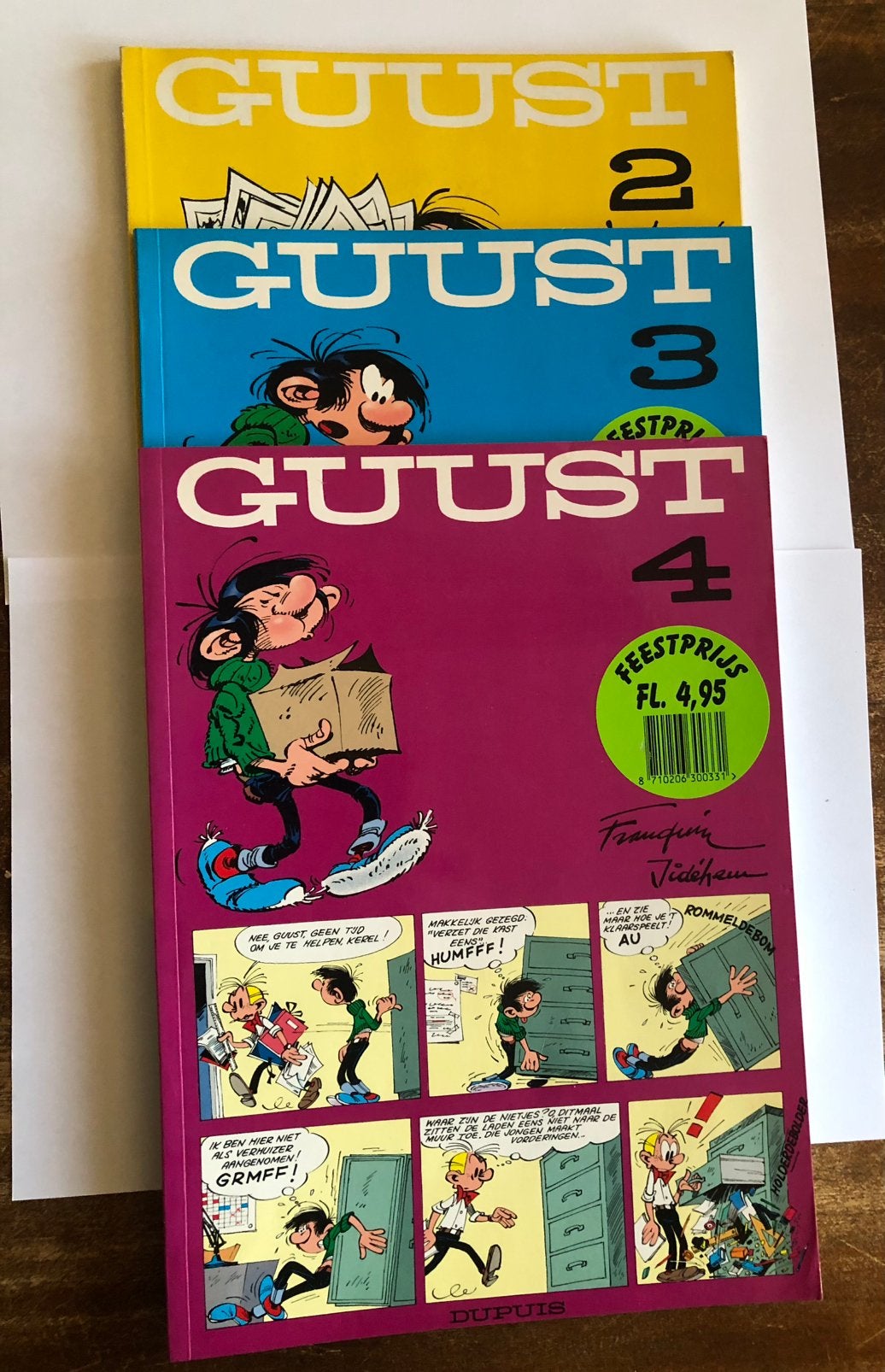 Guust Flater deel 2, 3 en 4 (1997), Eén stripboek, Ophalen of Verzenden, Gelezen