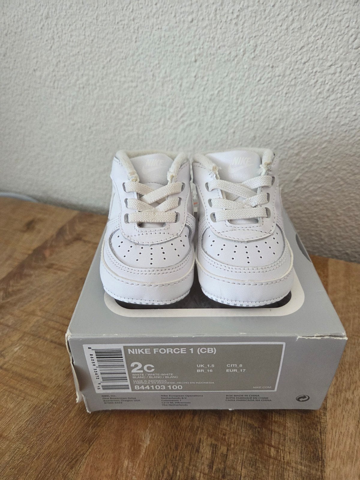 Nike Force 1 (CB) babyschoentjes maat 17, Kinderen en Baby's, Babykleding | Schoentjes en Sokjes, Schoentjes, Jongetje of Meisje
