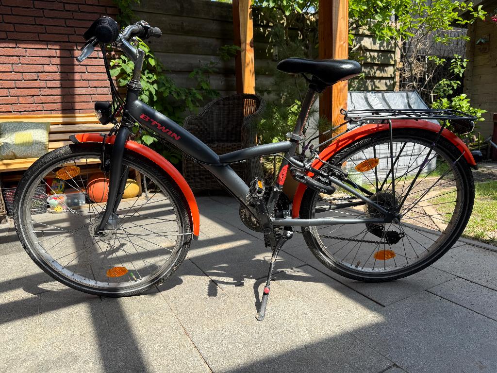 Btwin Poply 540 meisjesfiets, Fietsen en Brommers, Fietsen | Meisjes, Gebruikt, 24 inch, Versnellingen, Velgrem, Ophalen