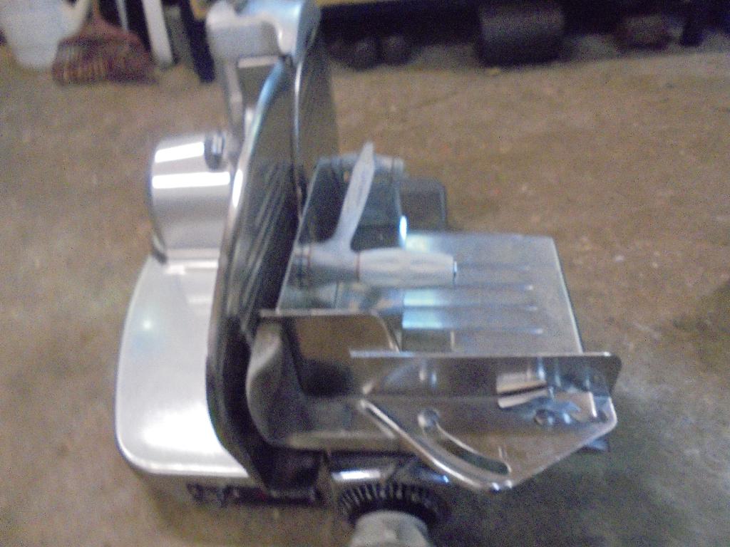 Snijmachine, snij machine, vlees snijmachine. Berkel., Huis en Inrichting, Keuken | Keukenbenodigdheden, Ophalen, Gebruikt, Zilver