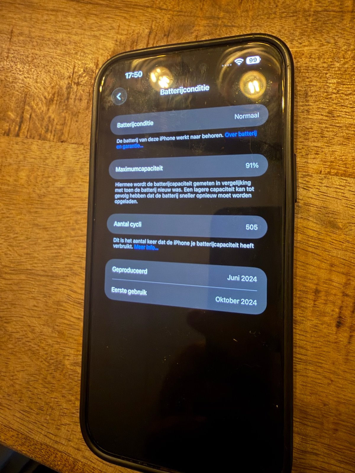 Foto 5 van iPhone 15 Pro 256GB - Gebruikt met 91% batterij