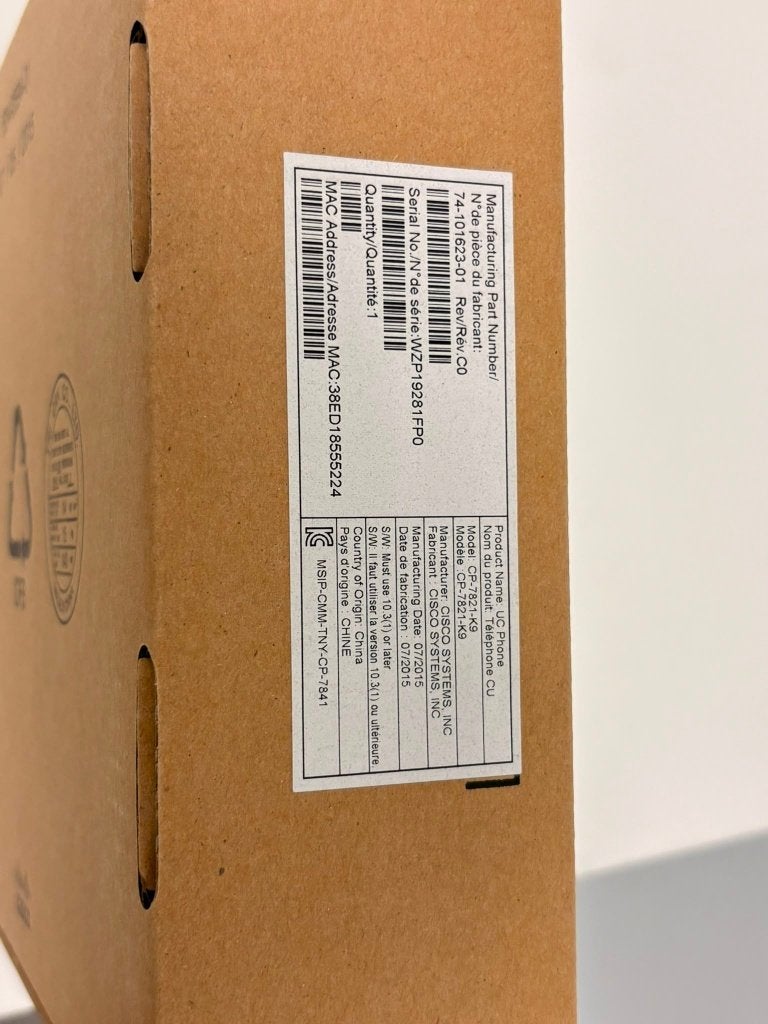 Cisco CP-7821-K9 IP Telefoon – Nieuw in doos – 18 stuks, ., Telefoon, Nieuw, Ophalen of Verzenden