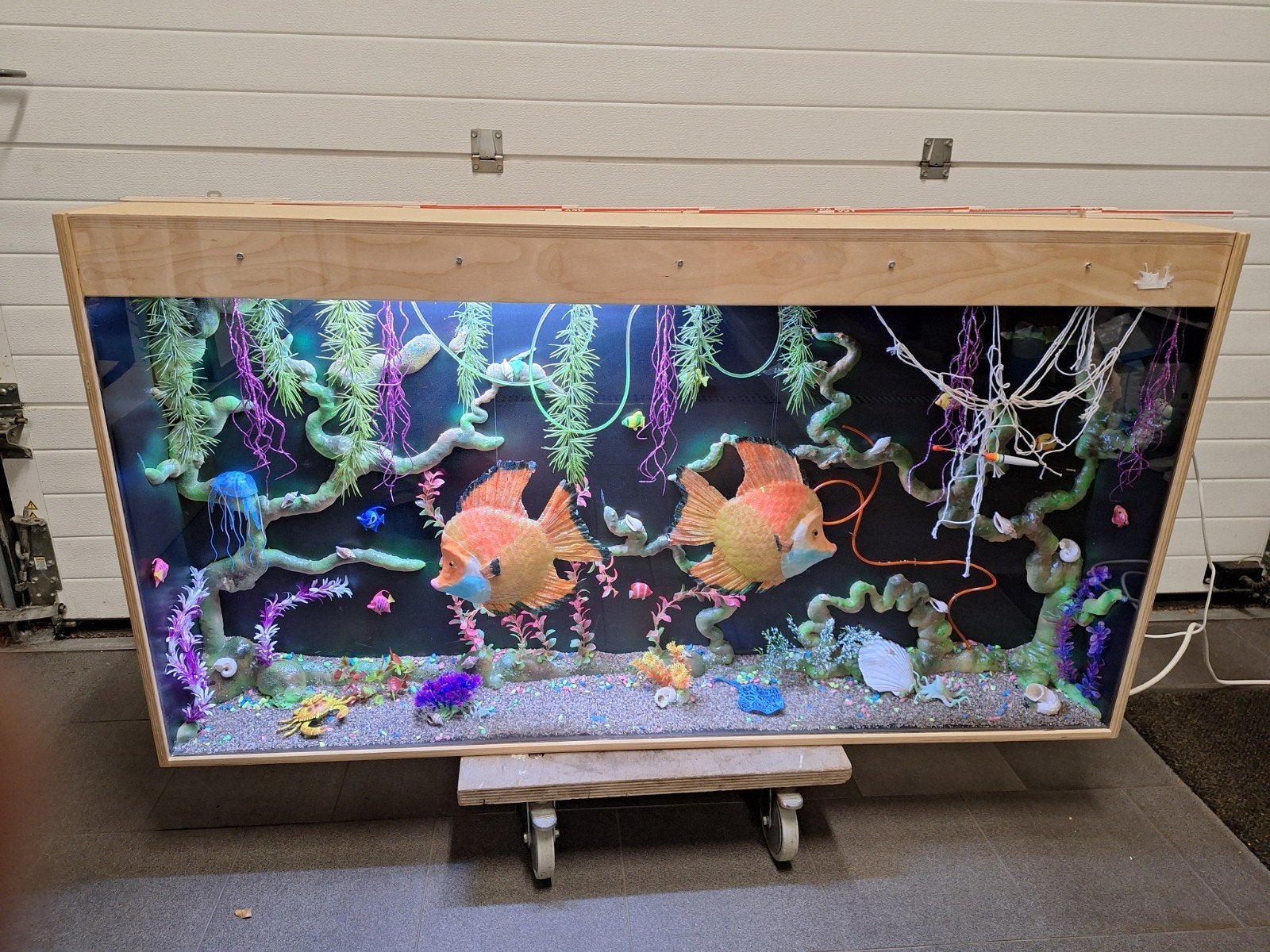 droog aquarium 1.50 breed80 cm hoog25cm diepp, Ophalen of Verzenden