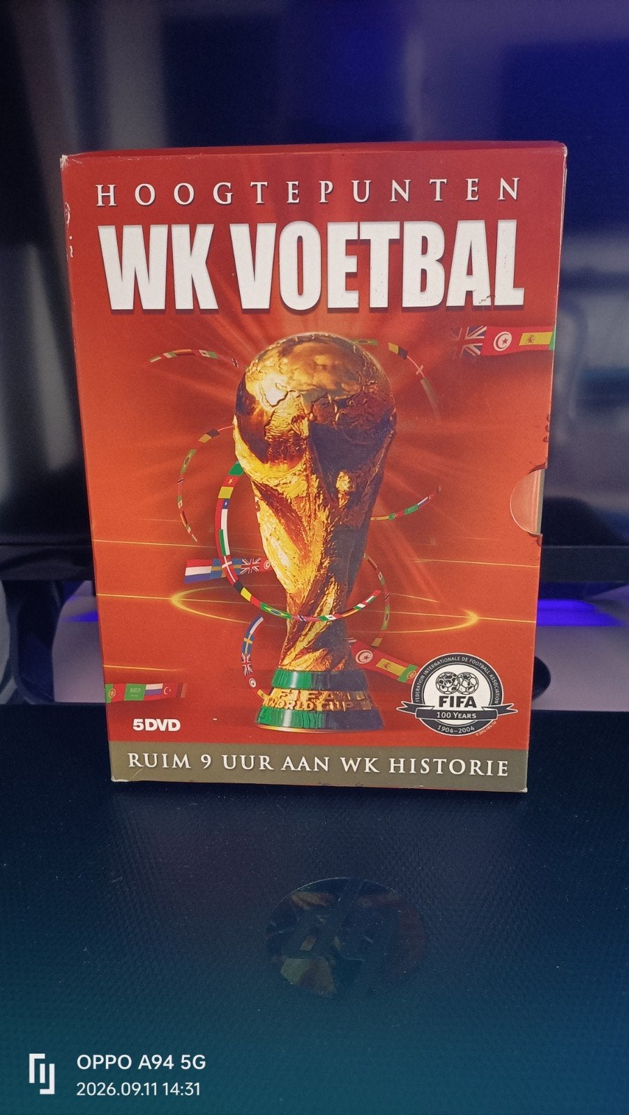 Hoogtepunten WK Voetbal - 5 DVD Boxset - Zo goed als nieuw, Cd's en Dvd's, Engels, Nederlands, Voetbal, Ophalen of Verzenden