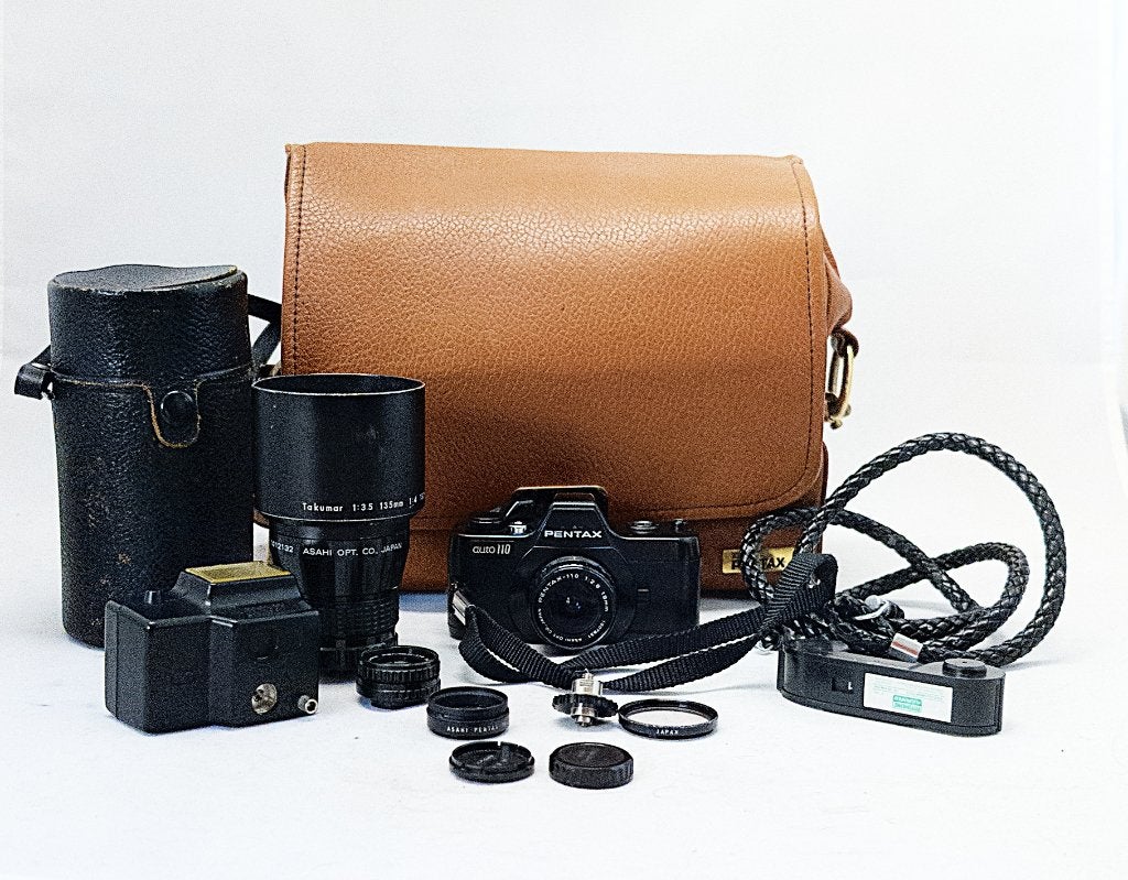 Asahi Pentax auto 110, Ophalen of Verzenden, Zo goed als nieuw, Spiegelreflex, Pentax