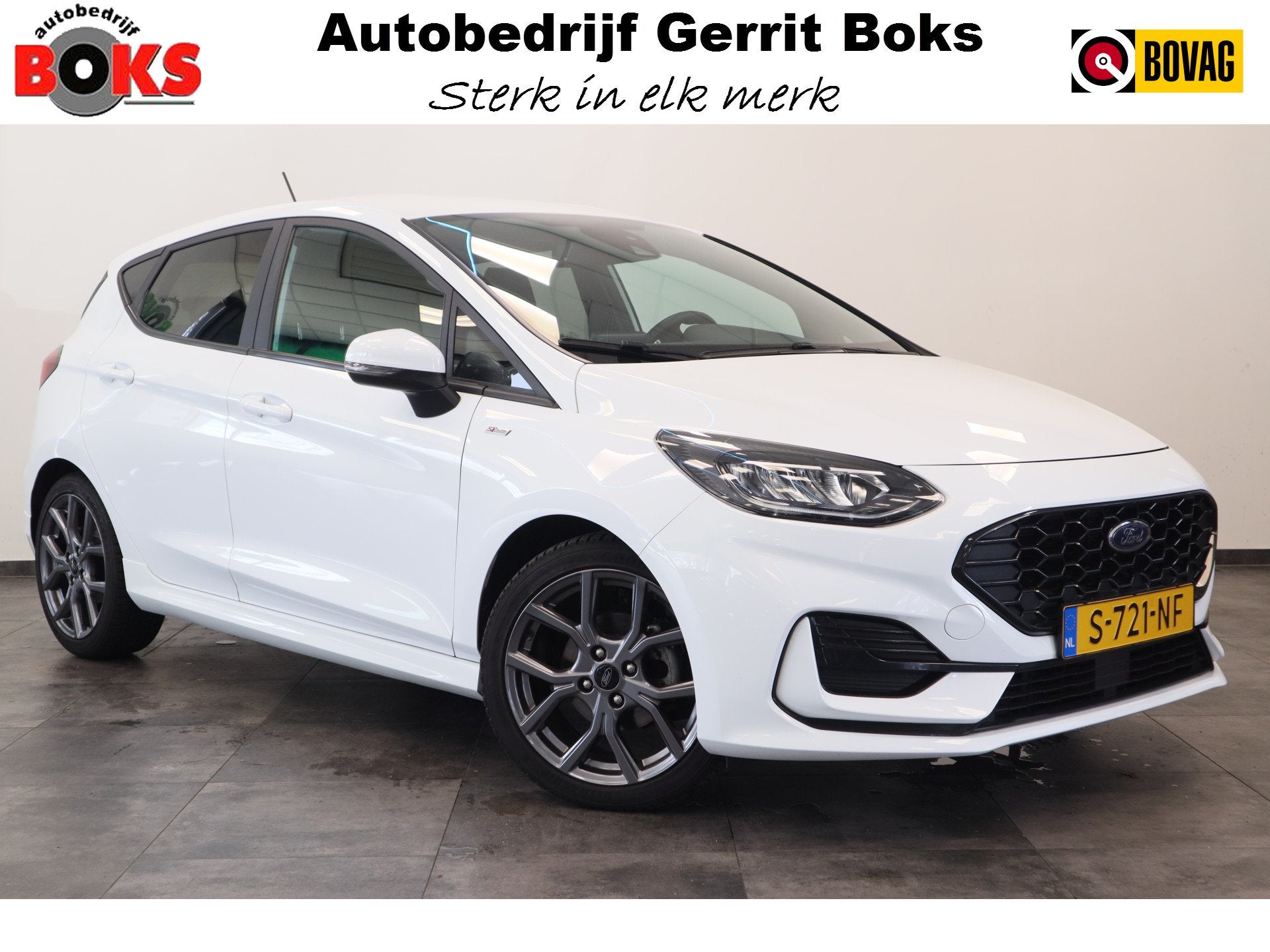 Ford Fiesta 1.0 EcoBoost Hybrid ST-Line X Keyless Camera 24, Auto's, Ford, Met garantie (alle), Overige brandstoffen, Wit, Bedrijf
