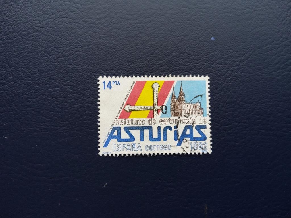 Postzegel Spanje 14 PTA Asturias 1982, Postzegels en Munten, Ophalen of Verzenden