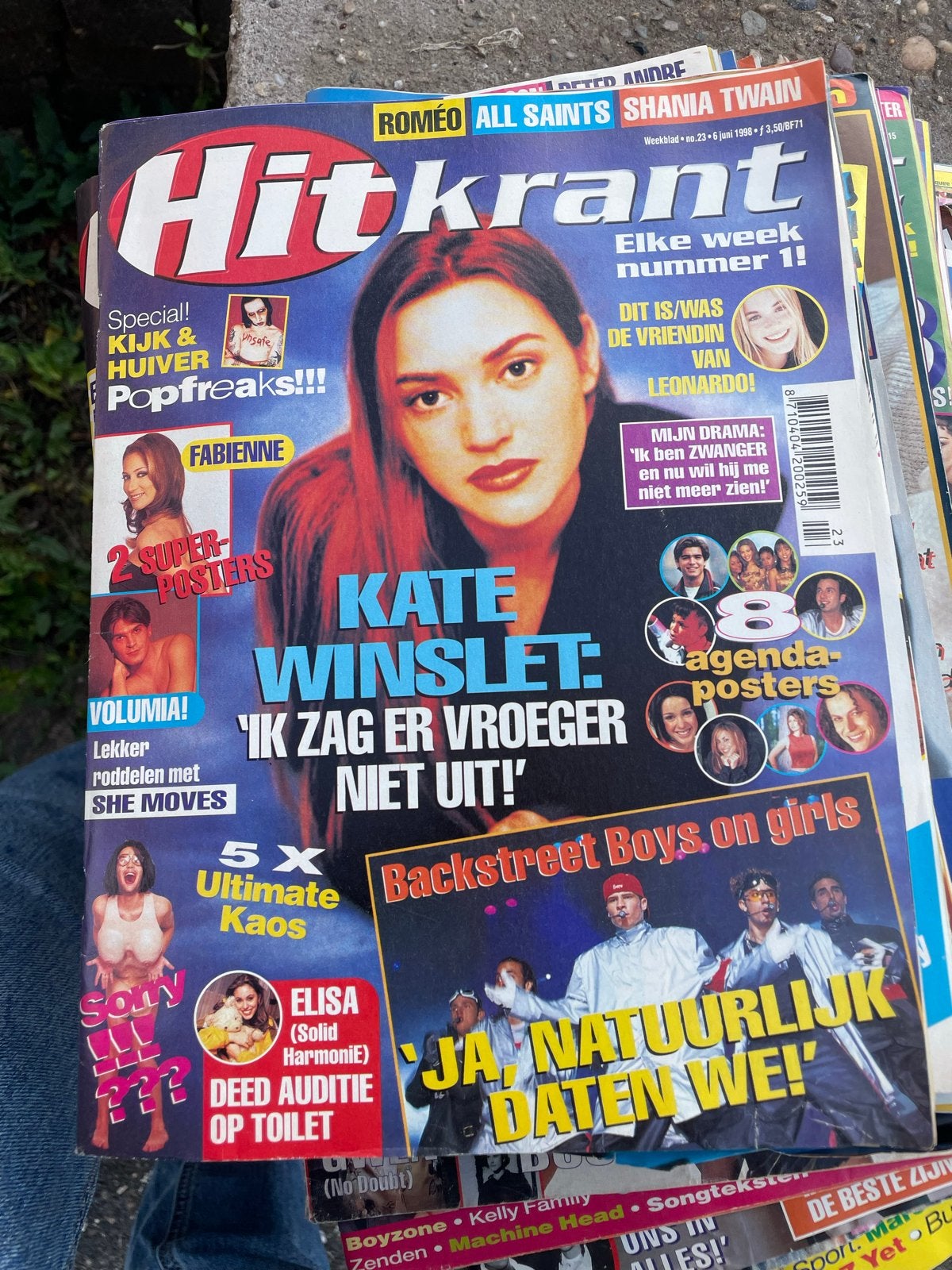 Stapel Hitkranten uit 1998 17 in goede staat met poster, Ophalen of Verzenden, Gelezen, Muziek, Film of Tv