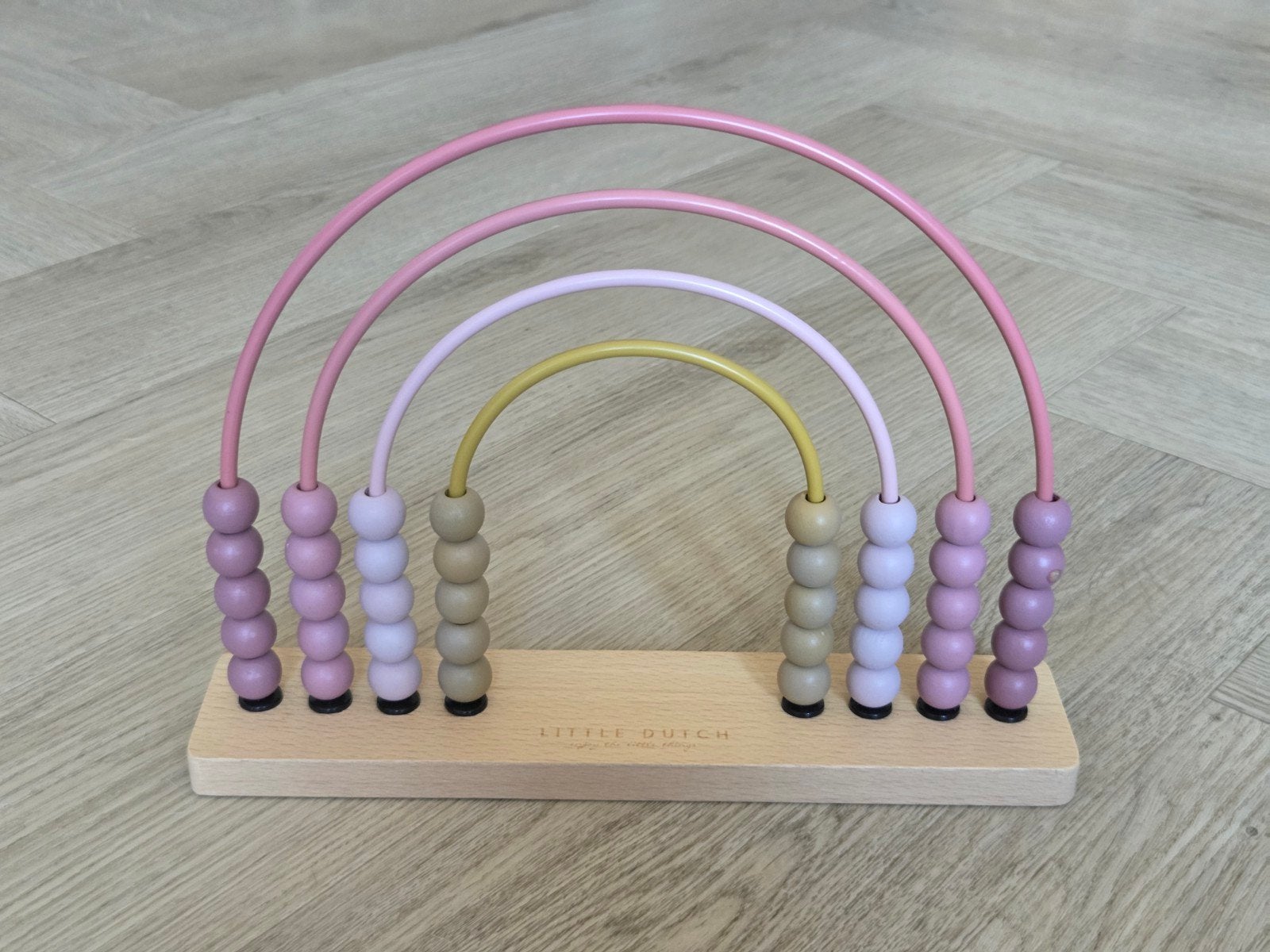 Litlle Dutch houten spiraal (roze/lila), Kinderen en Baby's, Speelgoed | Houten speelgoed, Ophalen of Verzenden, Zo goed als nieuw