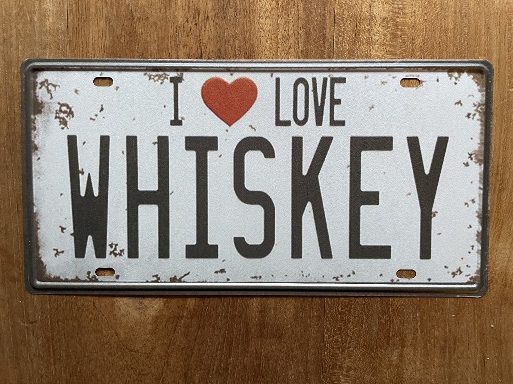 I Love Whiskey wandbord (Old Look), Www.pand50.nl, Nieuw, Ophalen of Verzenden, Printer 29B Coevorden
