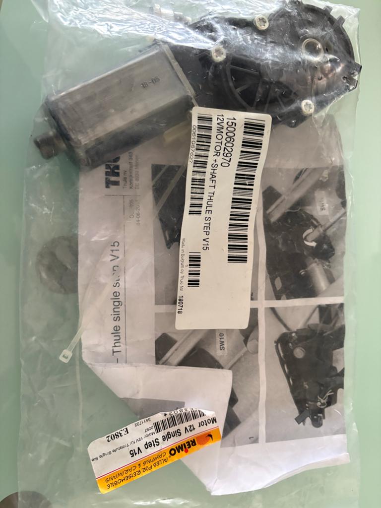 Thule Step V15 12V Motor + As voor Caravan/Camper, Ophalen of Verzenden, Nieuw