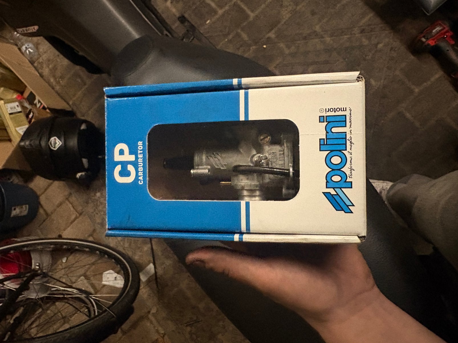 Polini 17,5 mm carburateur gloed nieuw hand chokde, Ophalen, Discman