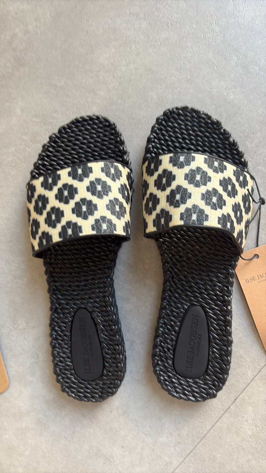 Nieuwe ilse jacobsen slippers maat 36, Slippers, Zwart, Nieuw, Ophalen of Verzenden