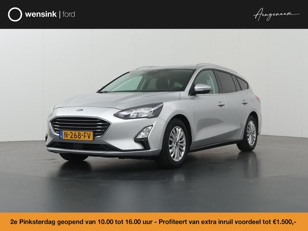 Ford Focus Wagon 1.0 EcoBoost Hybrid Titanium X Business | E, Auto's, Ford, Gebruikt, Origineel Nederlands, Zilver of Grijs, Automatische klimaatregeling