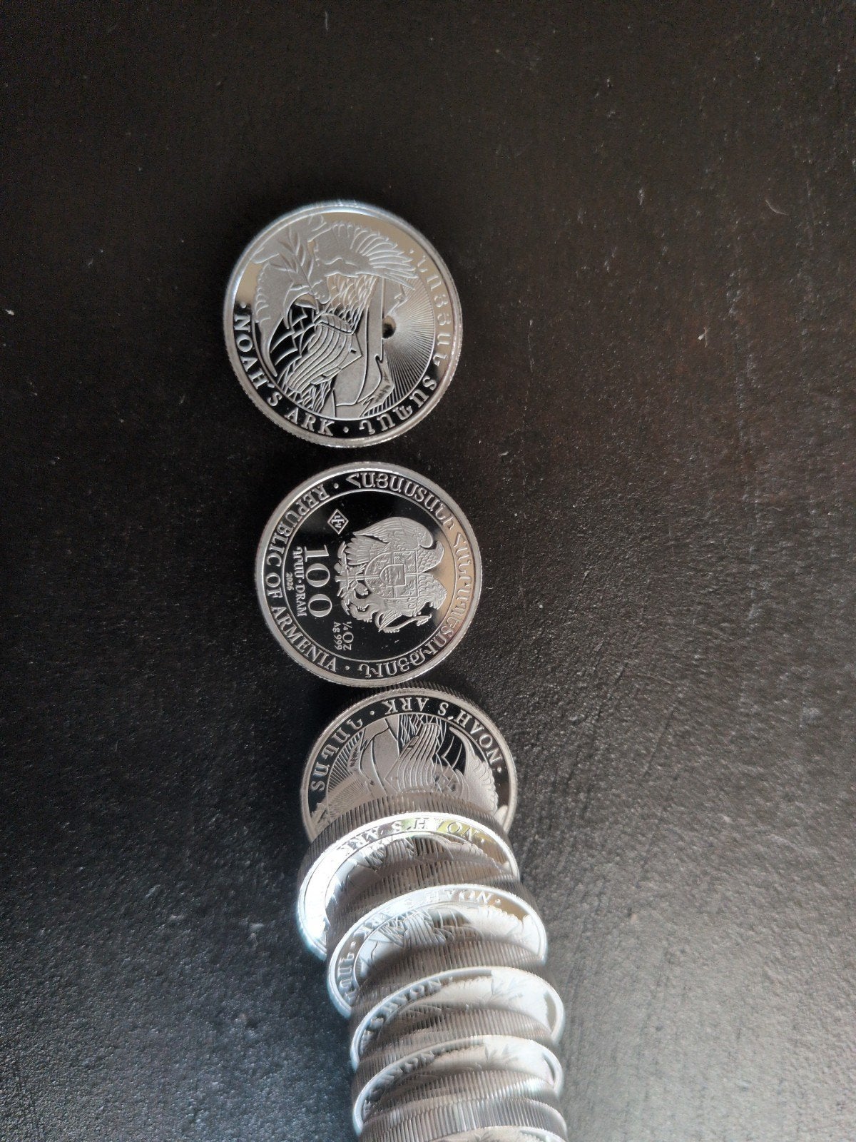 Zilver Noah ark 1/4e ounce tubes te koop 999, Postzegels en Munten, Ophalen of Verzenden, Zilver