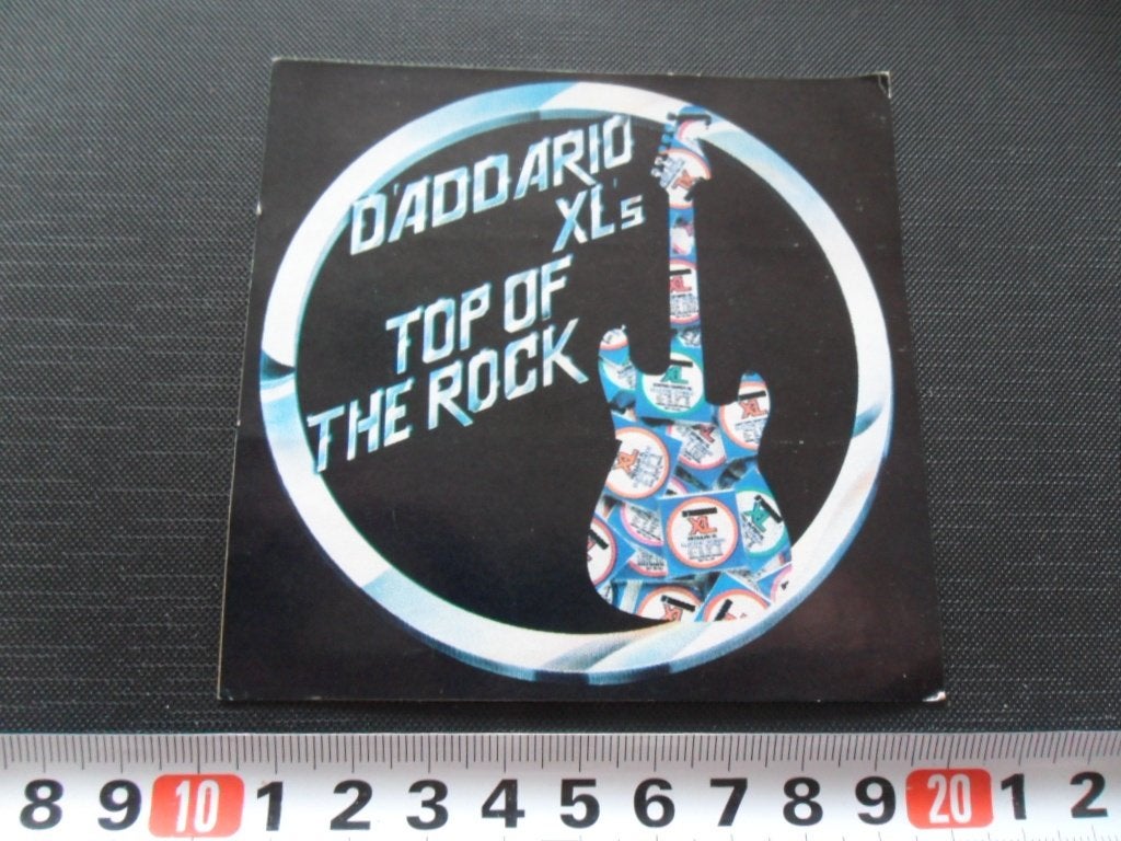 sticker gitaar snaren d'addario XL's top of the rock *, Ophalen, Zo goed als nieuw
