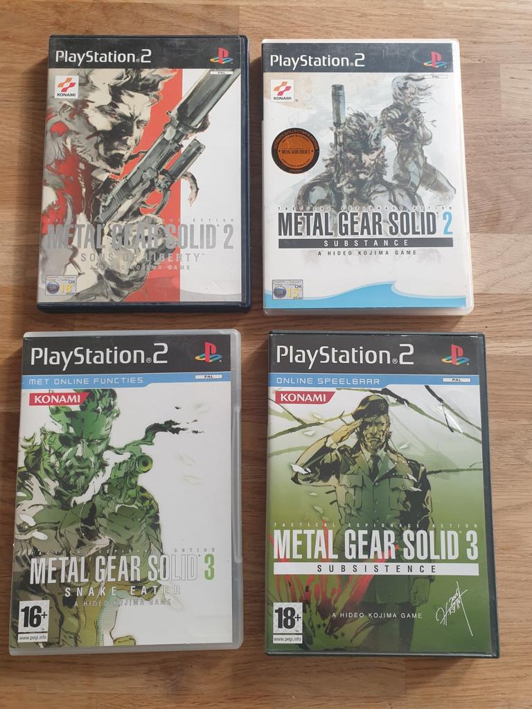 Metal Gear Solid 2+ Mgs2 substance+Mgs3+Mgs3 subsistence, Spelcomputers en Games, Avontuur en Actie, Vanaf 18 jaar, 1 speler, Ophalen of Verzenden