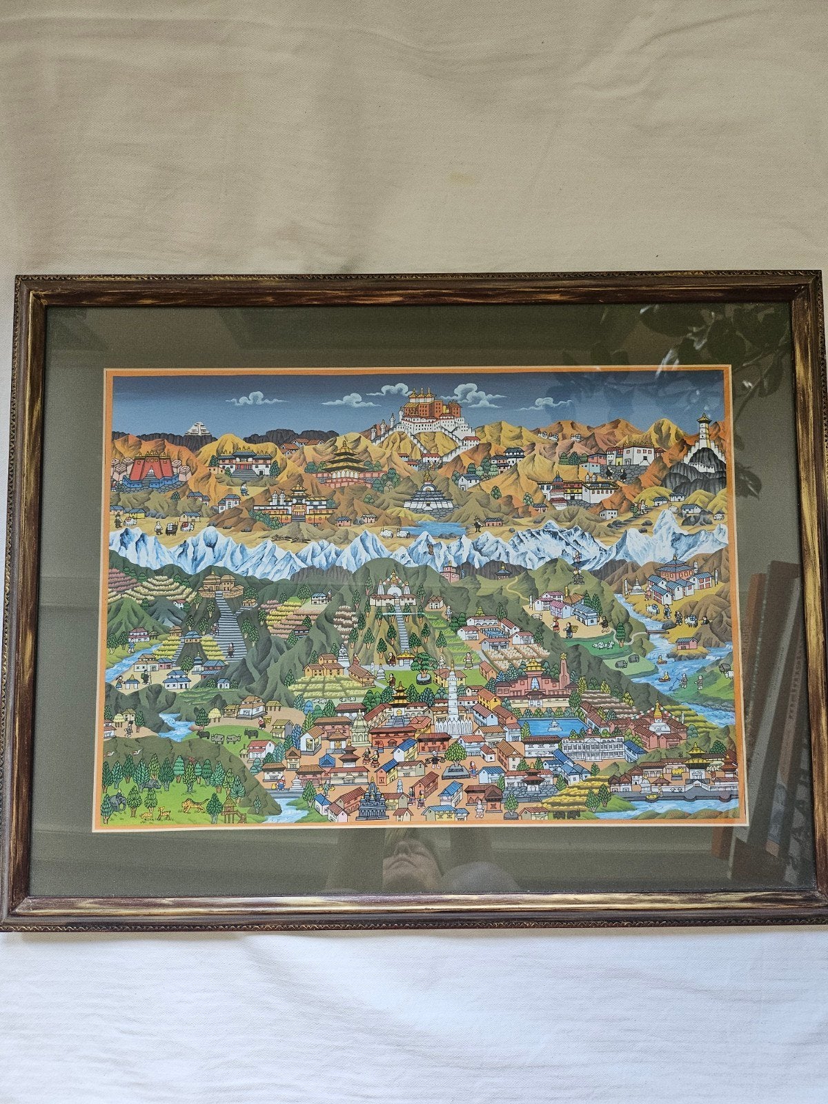 Thangka schilderij Kathmandu Vallei, Antiek en Kunst, Ophalen