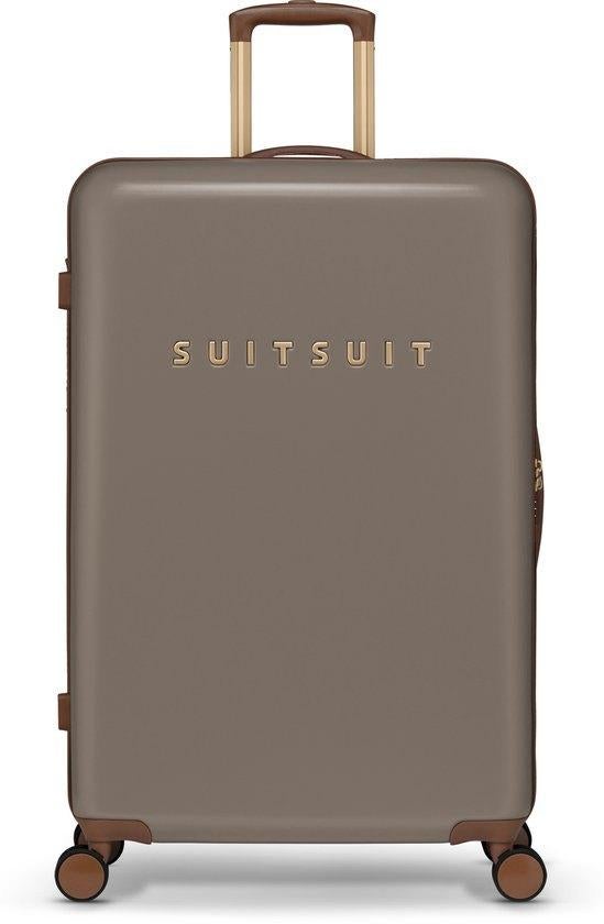 ✅ SUITSUIT Fab Seventies Taupe koffer 76 cm - NIEUW, Hard kunststof, 45 tot 55 cm, Ophalen of Verzenden, 70 cm of meer