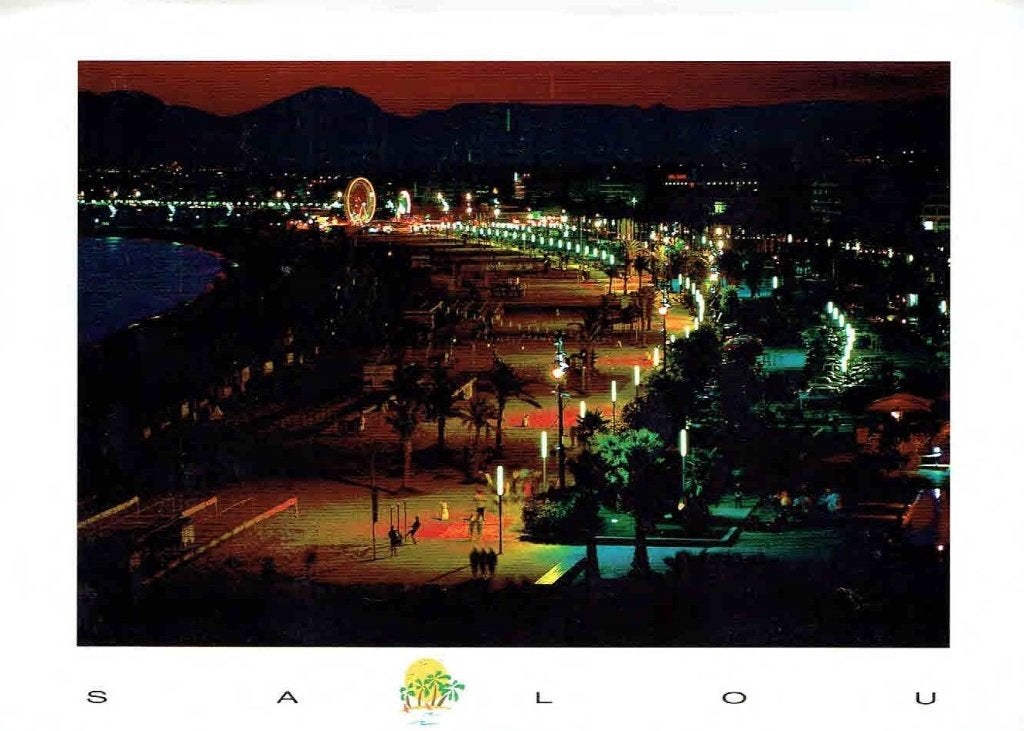 Spanje 2000 Salou By Night Groeten Vlinder > Castricum, Verzenden, 1980 tot heden, Gelopen, Natuur