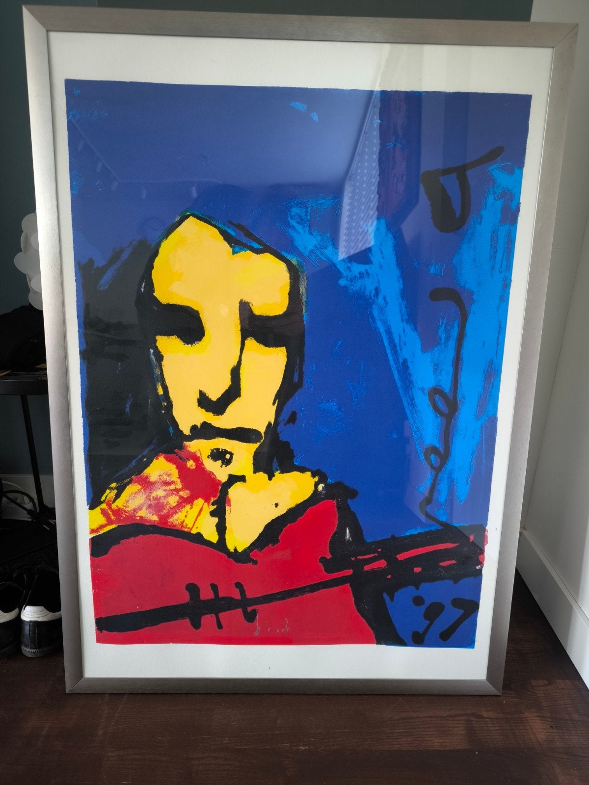 gesigneerde zeefdruk Herman Brood 'Tokkel', Antiek en Kunst, Ophalen, Portret en Figuren, Gelimiteerde oplage, Lithografie
