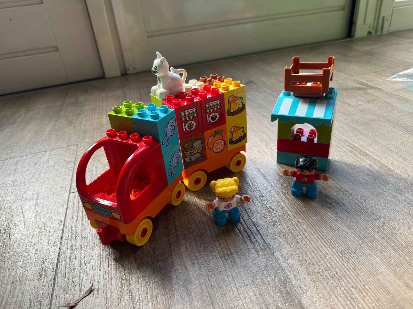 Duplo set mijn eerste vrachtwagen met memory stenen, Inclusief minifiguren, Gebruikt, Ophalen of Verzenden, Duplo