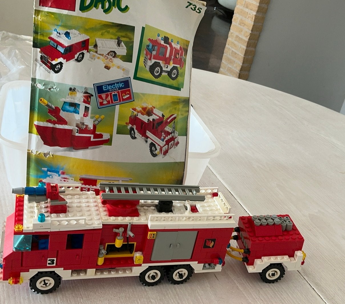 LEGO Basic Building Set, 7+ 735. Lego brandweer 735, Ophalen of Verzenden, Zo goed als nieuw