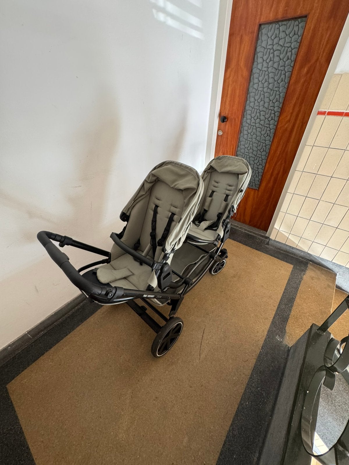 ABC Design Zoom dubbele kinderwagen / duowagen, Ophalen, Gebruikt, Voetenzak