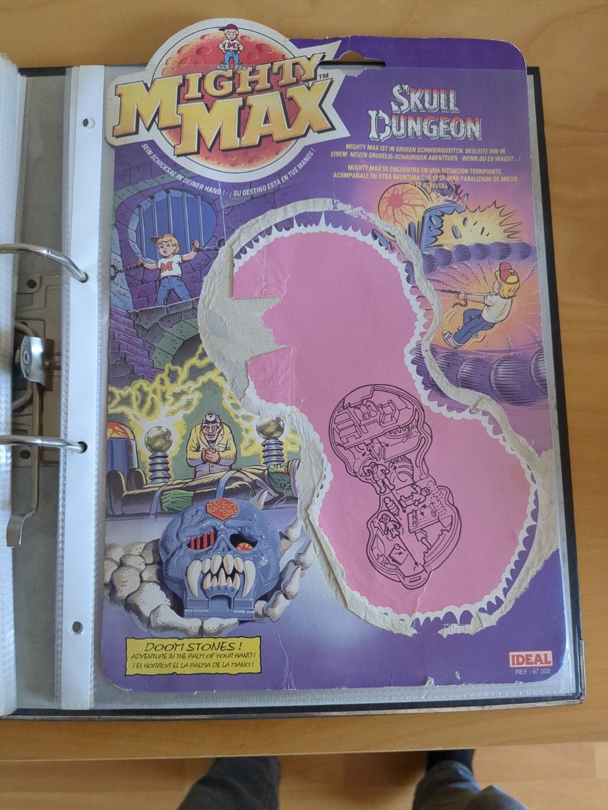 Mighty max skull dungeon cardback verpakking, Verzamelen, Ophalen of Verzenden, Gebruikt