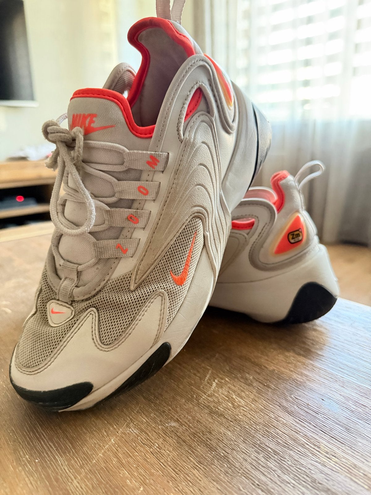 Nike Zoom 2K Sneakers - Wit/Oranje (maat 38), Wit, Ophalen of Verzenden, Sneakers of Gympen, Zo goed als nieuw