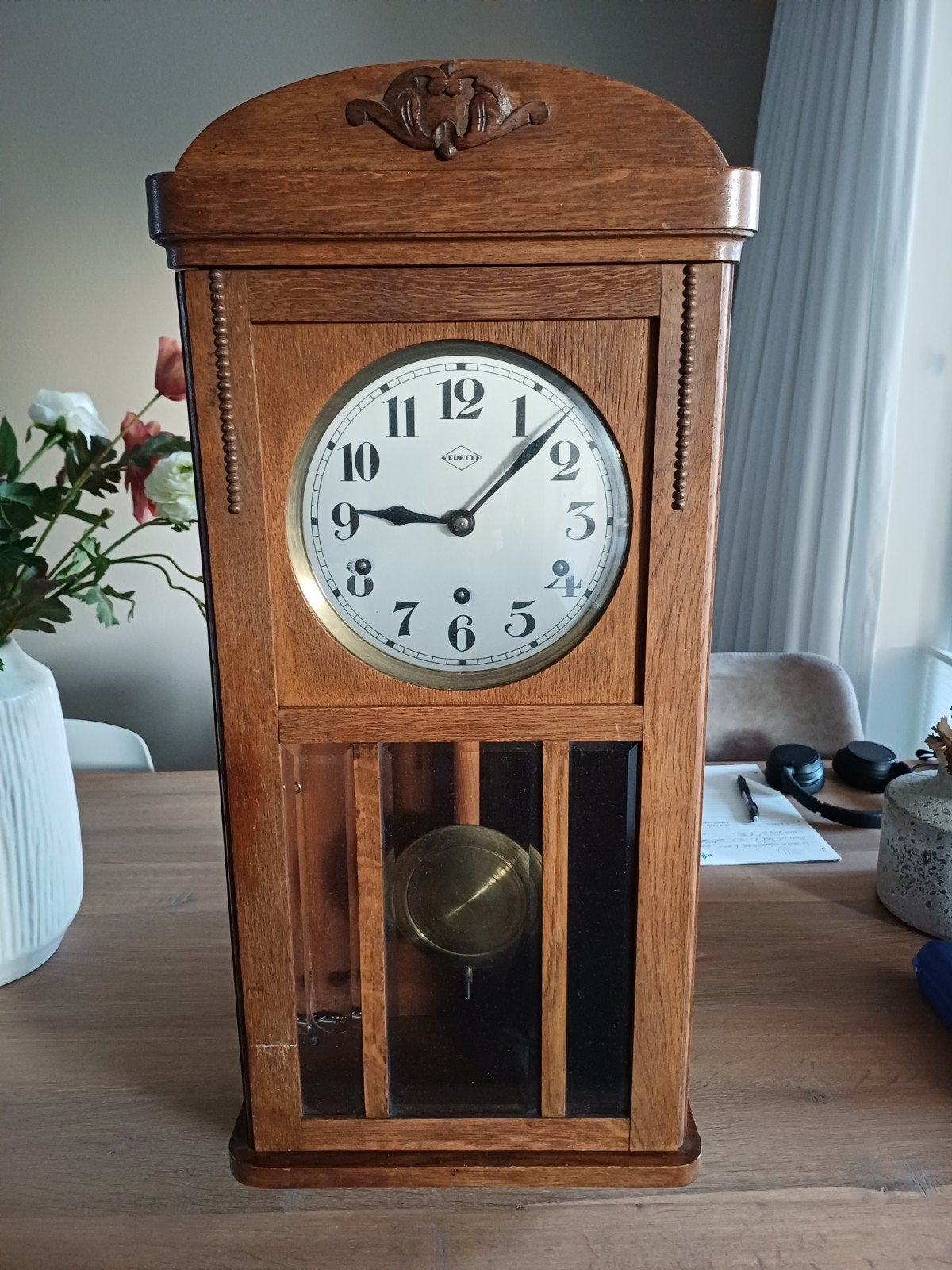Originele oude wandklok, (Big Ben), Ophalen
