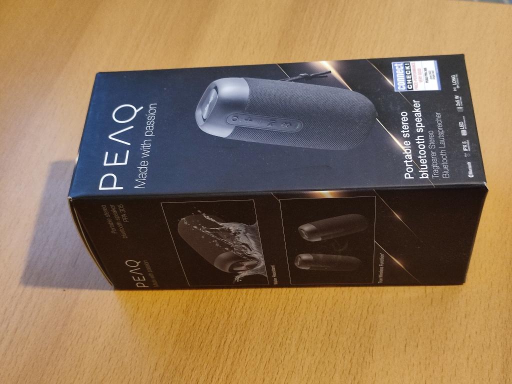 Draagbare bluetooth luidspreker PEAQ PPA 305 Zwart, Overige typen, Nieuw, 60 tot 120 watt, Ophalen