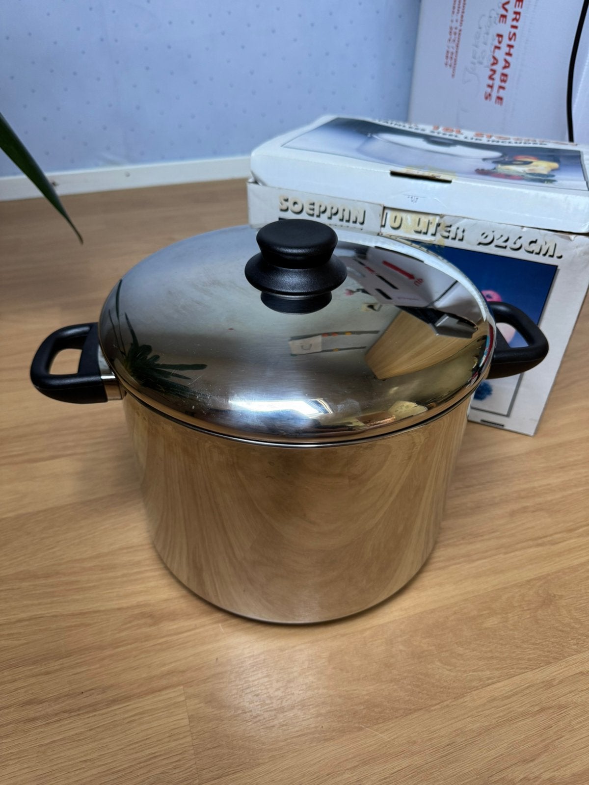 Soeppan - 10 liter, 26cm, Met deksel, Ophalen of Verzenden, Rvs