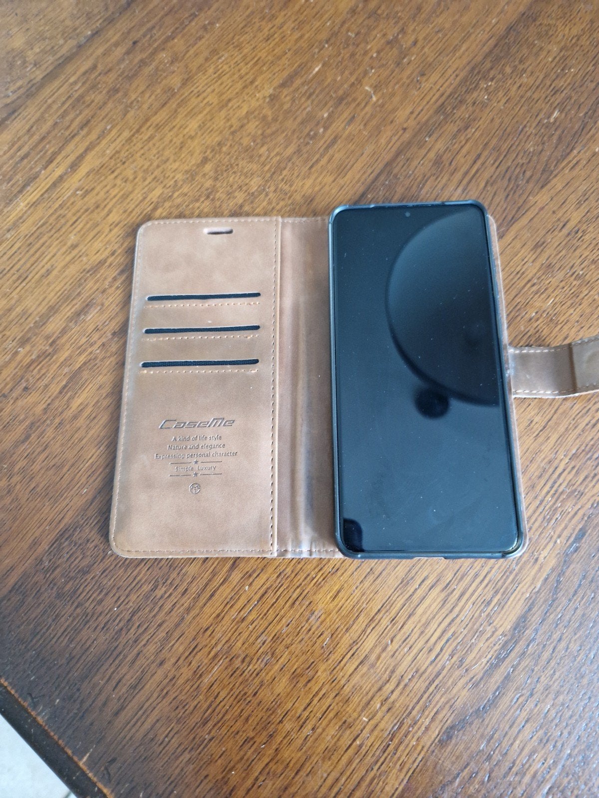 Samsung Galaxy S20+ hoesje - Caseme - Bruin, Ophalen, Zo goed als nieuw, Bescherming, Samsung