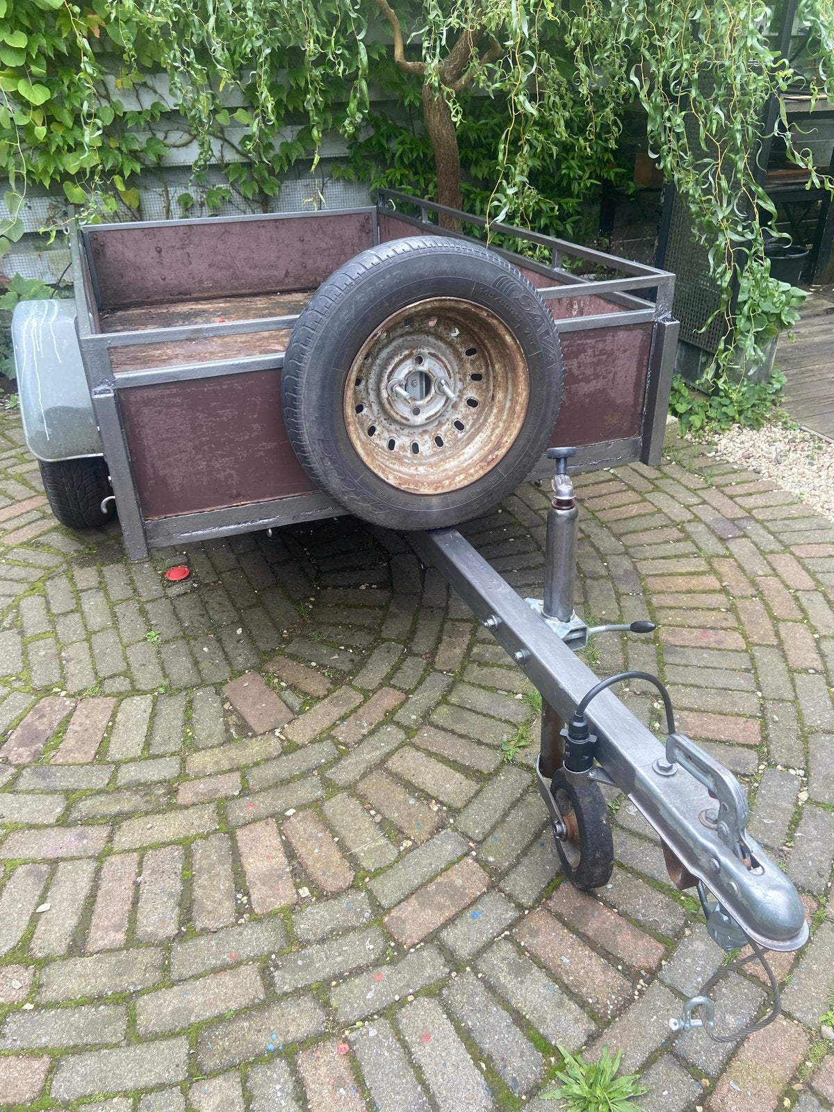 Gebruikte stevige aanhanger 200 x 115, Ophalen, Gebruikt