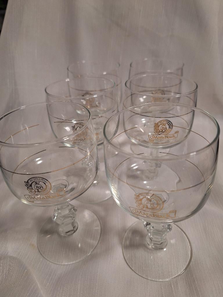 IRISH COFFEE OMARA BLACK glazen 6 stuks (#12), Ophalen of Verzenden, Zo goed als nieuw, Borrel- of Shotglas